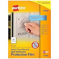 Avery TouchGuard Protective Film, Active Agents Built in to Protect the Film, Laminating Sheets, 9