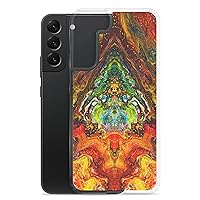 NightOwl Studio Custom Phone Case Compatible with Samsung Galaxy, Slim Cover for Wireless Charging, Drop and Scratch Resistant, Psychedelic Something Samsung Galaxy S22 Plus
