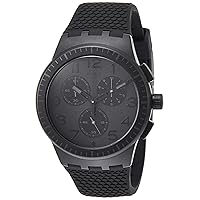 Swatch Men's Chronograph Quartz Watch with Silicone Strap SUSB104