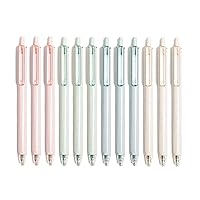 U Brands U-Eco Recycled Gel Click Pens, Set of 12, Pastel Speckle, Medium (0.7 mm) Point, Black Ink