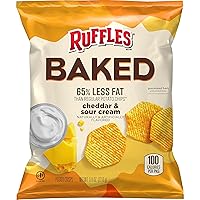 Baked Ruffles Baked Ruffles Cheddar Sour Cream, Pack of 40