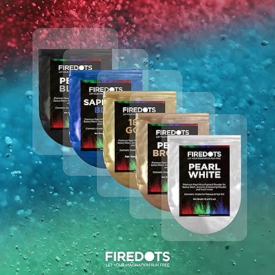 FIREDOTS 1848 Gold Mica Powder for Epoxy Resin Art, Soap Making, Candl