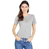Life is Good Women's Vintage Crusher Graphic T-Shirt Rocket with Daisy