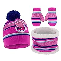 Hasbro Winter Hat, Toddlers Mittens, Peppa Pig Baby Beanie for Girl's