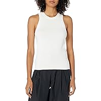 The Drop Women's Gina Fitted Sleeveless High-Neck Cut-In Sweater Tank