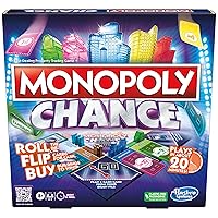 Hasbro Gaming Monopoly Chance Board Game for Adults and Kids | Fast-Paced Family Party Game | Ages 8+ | 2-4 Players | 20 Mins. Average