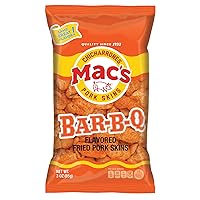 Pork Rinds, Fried Pork Skins, Chicharrones, BBQ - Barbecue (3 Ounce Bags (Pack of 12))