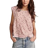 Lucky Brand Women's Embroidered High Low Slvless Blouse