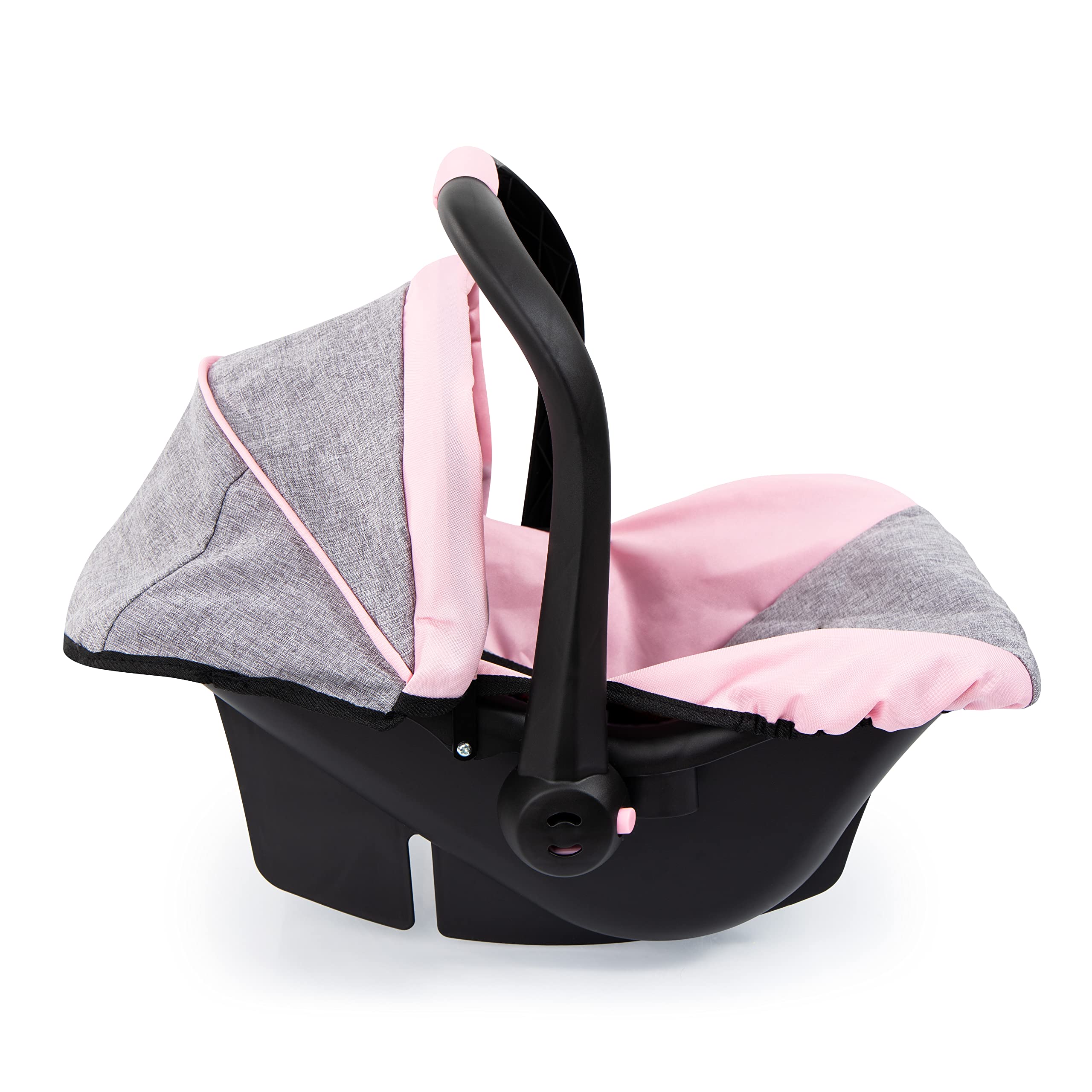 Bayer Design 67933AA Toy, Car Seat Easy Go for Neo Vario Pram with Cover, Doll Accessories, Pink, Grey with Butterfly