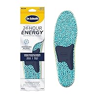 24-Hour Energy Multipurpose Insoles, Returns Energy with Every Step, Relieves Foot Pressure & Tired Achy Feet, Memory Foam & Gel Insert, Men's Shoe Size 8-14, 1 Pair