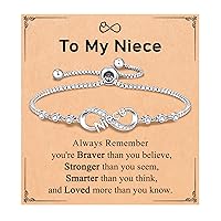 UNGENT THEM Infinity Love Heart Bracelets for Women Girls, Birthday Christmas Valentins's Day Jewelry Gifts for Her