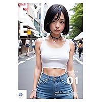 Photo book AI generated nonexistent girl Portrait Photography EYE 01 Magazine (Japanese Edition)
