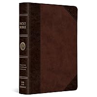 ESV Large Print(Font Size - 8 pt) Compact Bible (TruTone, Brown/Walnut, Portfolio Design) ESV Large Print(Font Size - 8 pt) Compact Bible (TruTone, Brown/Walnut, Portfolio Design) Imitation Leather