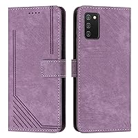 Smartphone Flip Cases Compatible With Samsung Galaxy A03s(164mm) Wrist Strap Phone Case Wallet Flip Phone Case Card Slot Holder Flip Cover Phone Case Compatible With Samsung Galaxy A03s(164mm) Flip Ca