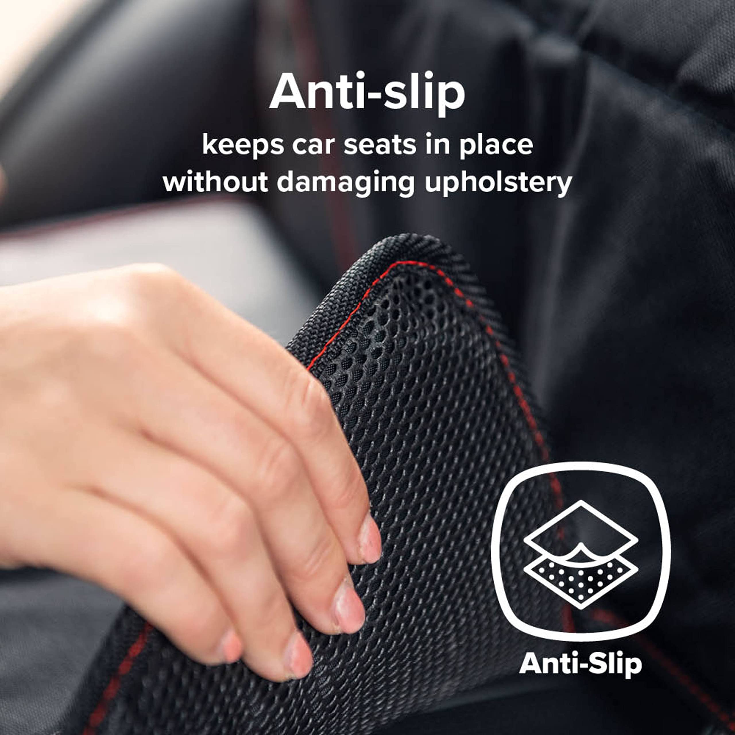 Diono Ultra Mat Complete Back Seat Upholstery Protection from Child Car Seats and Pets, Crash Tested, Premium Ultra Thick Padding, Durable, Water Resistant, Anti-Slip, 3 Mesh Storage Pockets