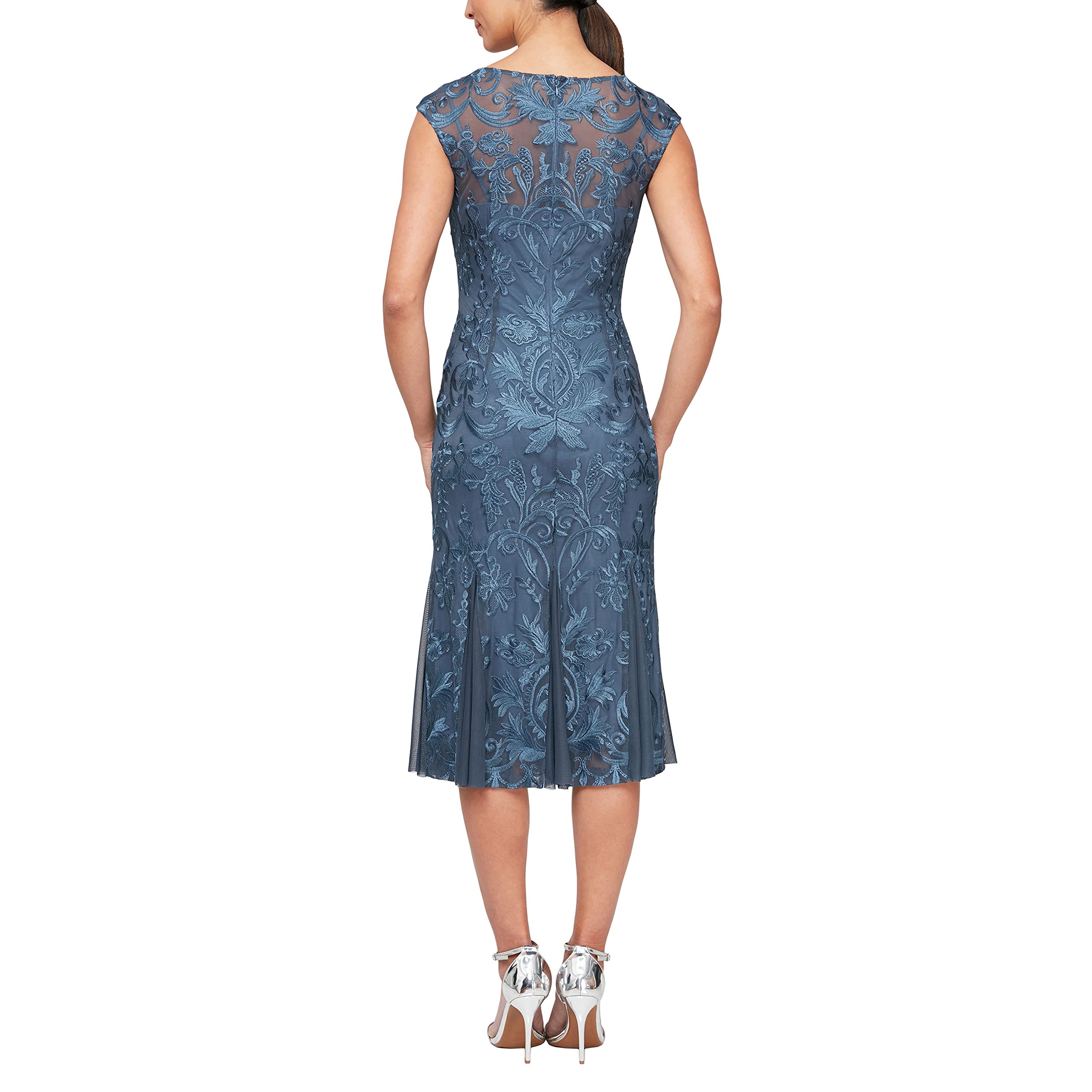 Alex Evenings Women's Short Embroidered Dresses