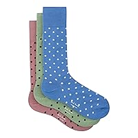 PS Paul Smith Men's Polka Dot 3-Pack Socks, Multicolor, One Size