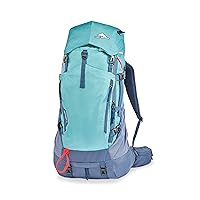 High Sierra Pathway 2.0 Backpack with Hydration Storage Sleeve, for Hiking, Biking, Camping, Traveling, Arctic Blue, 60L