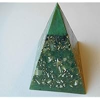 Spring Green Tall Large Pyramid Orgone Generator Energy Accumulator PERFECT GIFTING TOOL!!!! Made 7.83/432/528Hz Frequency with OM Chants Many Beautiful Ingredients!!
