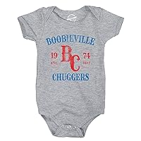Crazy Dog T-Shirts Boobieville Chuggers Baby Bodysuit Funny Breast Feeding Baseball Team Joke Jumper For Infants