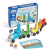 hand2mind Numberblocks Express Train MathLink Cubes Activity Set, Preschool Learning Activities, Train Toy, Counting Blocks, Number Toys, Kids Educational Toys, Math Manipulatives for Preschoolers
