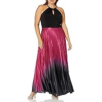 City Chic Women's Apparel Women's City Chic Plus Size Maxi Pleated Ombre Ff