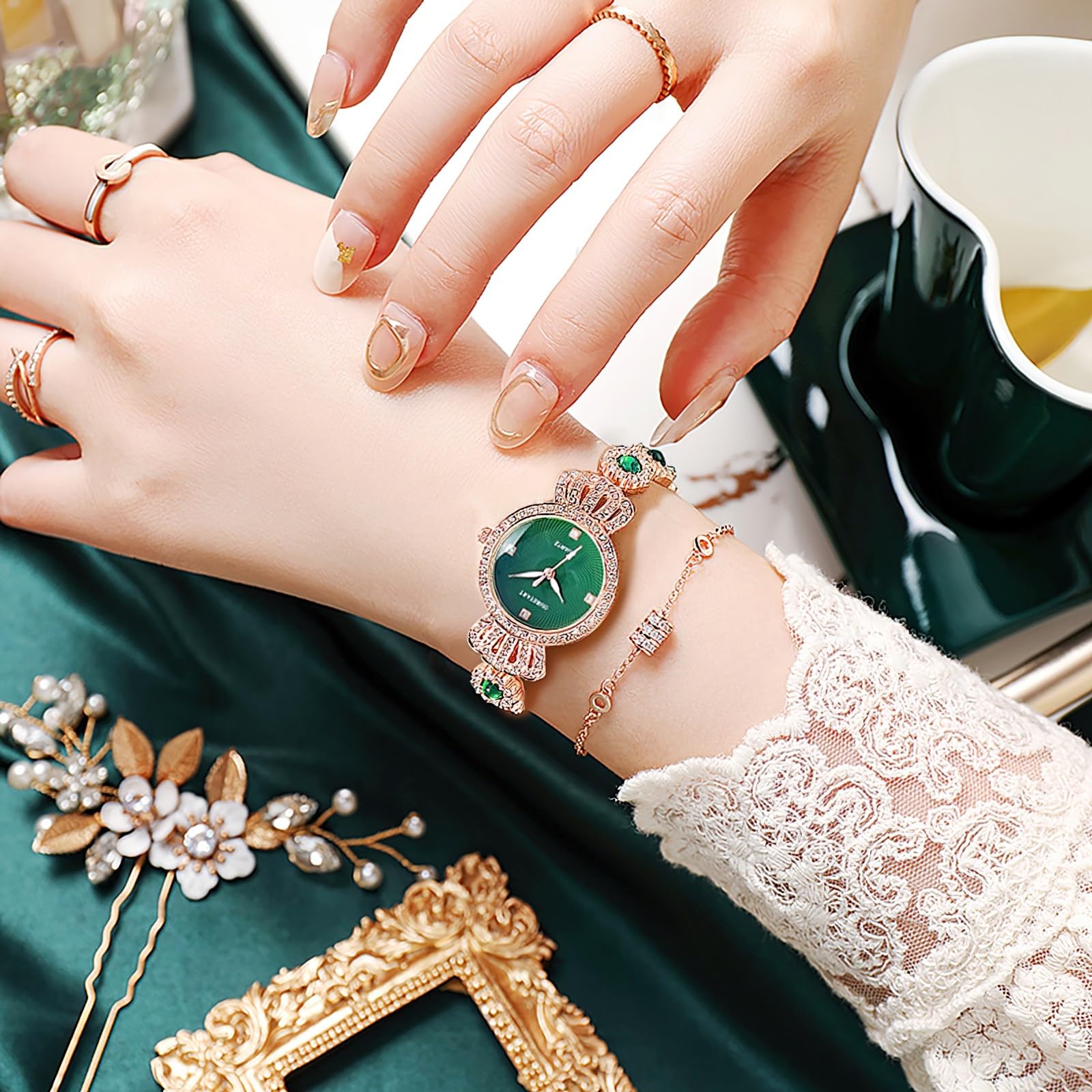 TPSOUM Wrist Watch for Women, Bracelet Designed Lady's Watch, Quartz Analog Women's Watch
