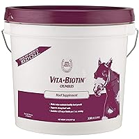 Farnam Horse Health Vita Biotin Crumbles horse hoof Supplement, Helps maintain healthy, sound hooves and strong hoof walls, 20 lbs., 320 day supply