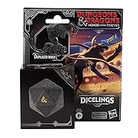 Dungeons & Dragons Honor Among Thieves D&D Dicelings Displacer Beast Collectible D&D Monster Dice Transforming Giant d20 Action Figures Role Playing Dice