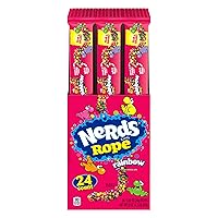 Nerds Rope Candy, Rainbow, 0.92 Ounce (Pack of 24)