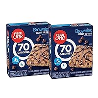 Fiber One 70 Calorie Brownies, Chocolate Chip Cookie, Snack Bars, 6 ct (2 Pack) Simplycomplete Bundle For Kids Snack, Value Pack Snacking at Home Gym Hiking School Office or with Friends Family