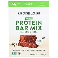 PROTEIN BAR MIX ~ No-bake & Easy as a Protein Shake! Makes 8 Bars or 24 Protein Balls, 14g Protein/Bar. KETO VEGAN PROTEIN BALLS BARS & BITES. Gluten Free, Grain Free. 