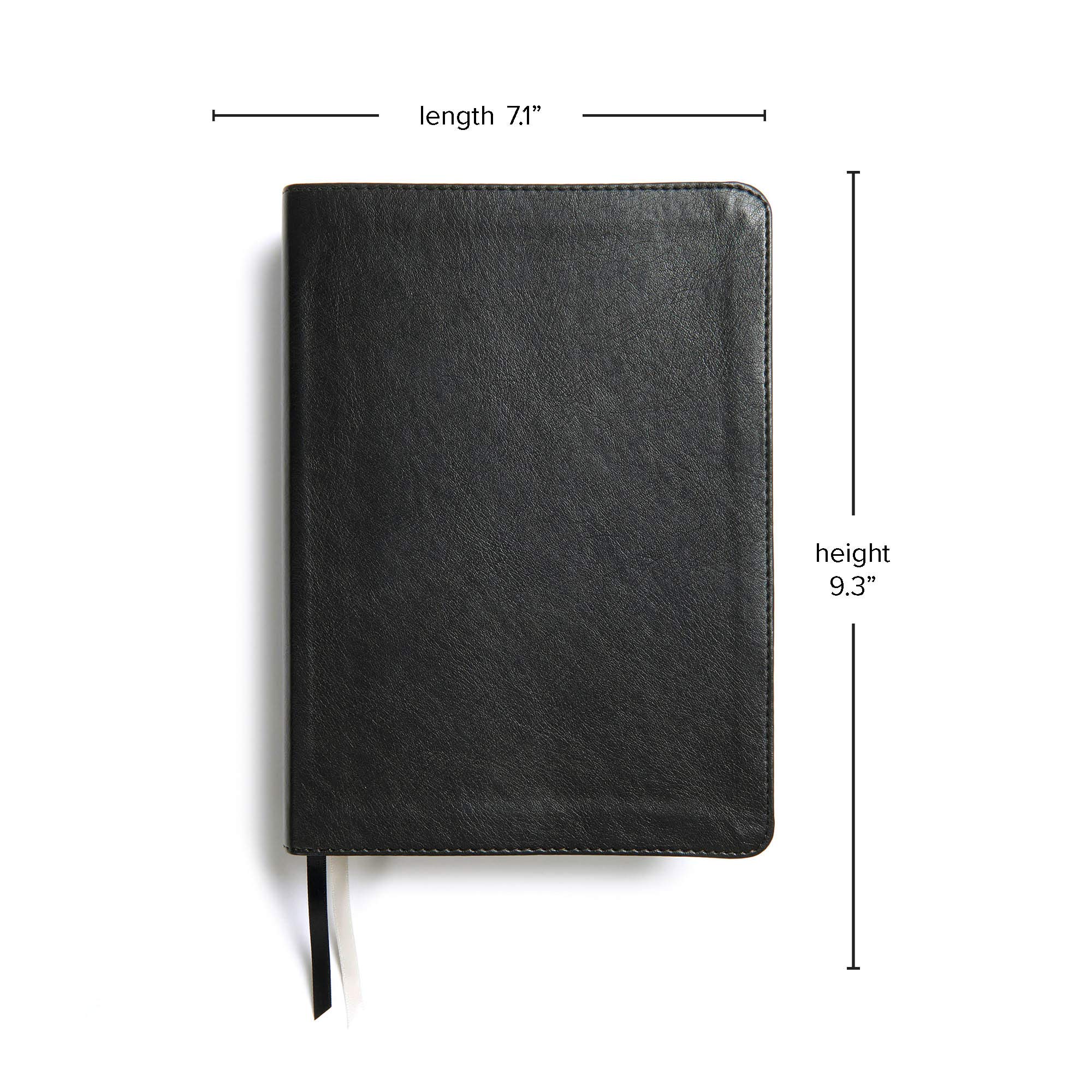 CSB He Reads Truth Bible, Black LeatherTouch, Black Letter, Wide Margins, Journaling Space, Illustrations, Reading Plans, Single-Column, Easy-to-Read Bible Serif Type