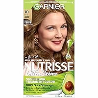Garnier Hair Color Nutrisse Nourishing Creme, 70 Dark Natural Blonde (Almond Crème) Permanent Hair Dye, 1 Count (Packaging May Vary)
