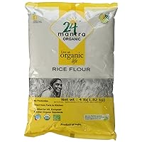 24 Mantra Organic Rice Flour 4 lb, White (Packaging May Vary)