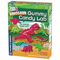 Thames & Kosmos Dinosaur Gummy Candy Lab, Tasty Labs STEM Experiment Kit, Make Your Own Dinosaur-Shaped Gummies, Explore Chemistry in Cooking, Safe to Eat, Ages 6+, Made in USA