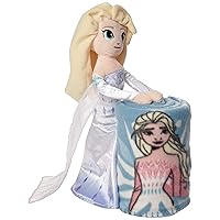 Northwest Disney Frozen 2 Fabulous Elsa Character Pillow and Fleece Throw Blanket Set, 40