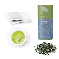 Issaku and Loose Leaf Tea Bags from Japanese Green Tea Co - Premium Japanese Green Tea Assortment - Non-GMO, Delicate Flavor Ideal for Tea Love