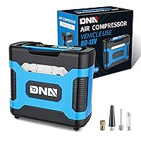 ‎DNA MOTORING TOOLS-00213 Blue 12V DC Digital Tire Inflator Portable Air Compressor with Pressure Gauge for Cars, Bicycles, Motorcycles,Balls