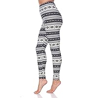 Women's Winter Snowflake Printed Leggings - Regular & Plus Size