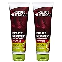 Garnier Hair Color Nutrisse Color Reviver 5 MIN Color Mask, Vibrant Red for Color Treated Hair to Nourish & Revives Vibrancy (For Auburn Reds), 4.2 Fl Oz, 2 Count (Packaging May Vary)
