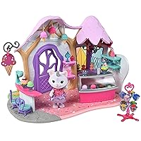 Honey Bee Acres Rainbow Ridge Crystal’s Ice Cream Shop – 36 Furniture Accessories with Exclusive Unicorn Figure | Fantasy Dollhouse Playset | Pink Pretend Play Toys for Kids