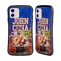 Head Case Designs Officially Licensed WWE LED Image 2017 John Cena Hybrid Case Compatible with Apple iPhone 11