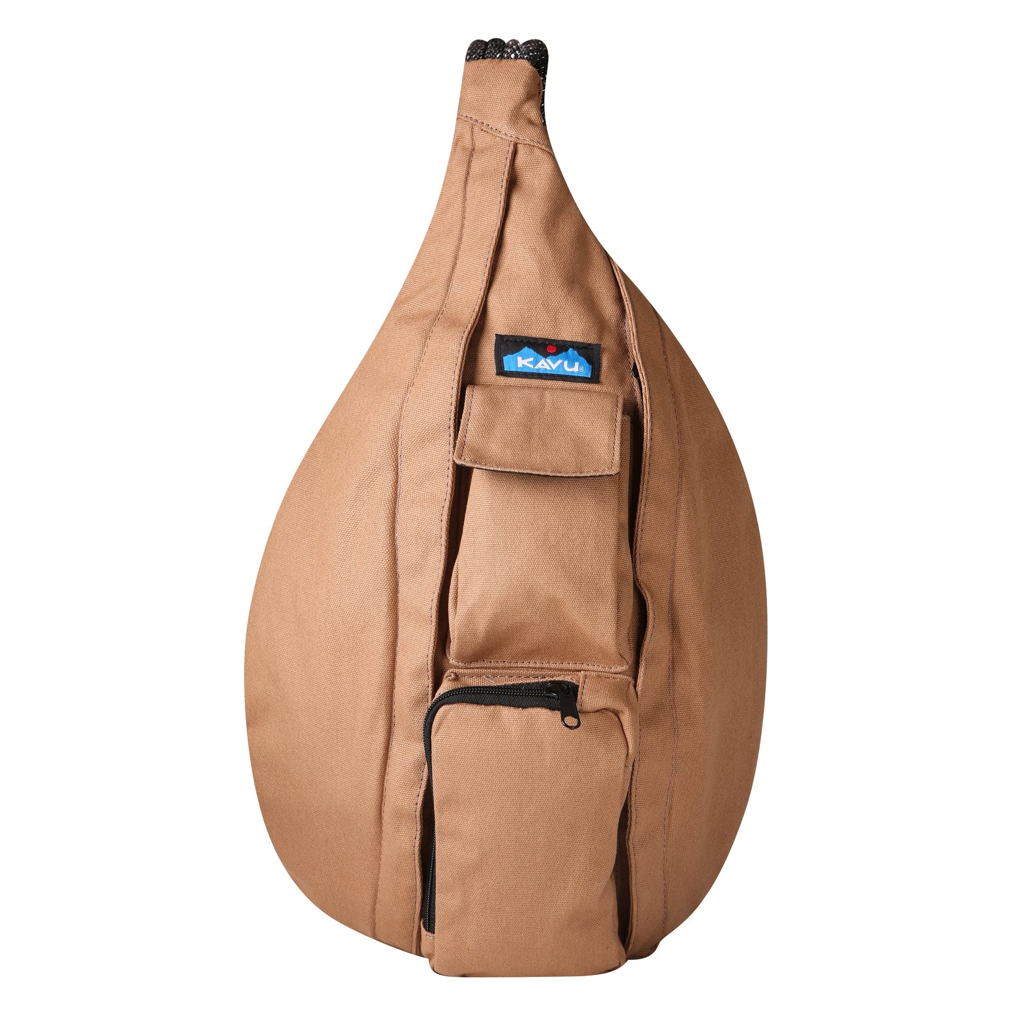 KAVU Original Rope Bag Sling Pack with Adjustable Rope Shoulder Strap - Dune