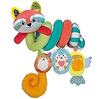 Clementoni - Spiral Baby Stroller, Soft Spiral Happy Animals, Baby Clementoni For You, 17909 Soft Toy