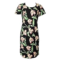 Paradise Found Made in USA Women's Hawaiian Orchid A-Line Dress