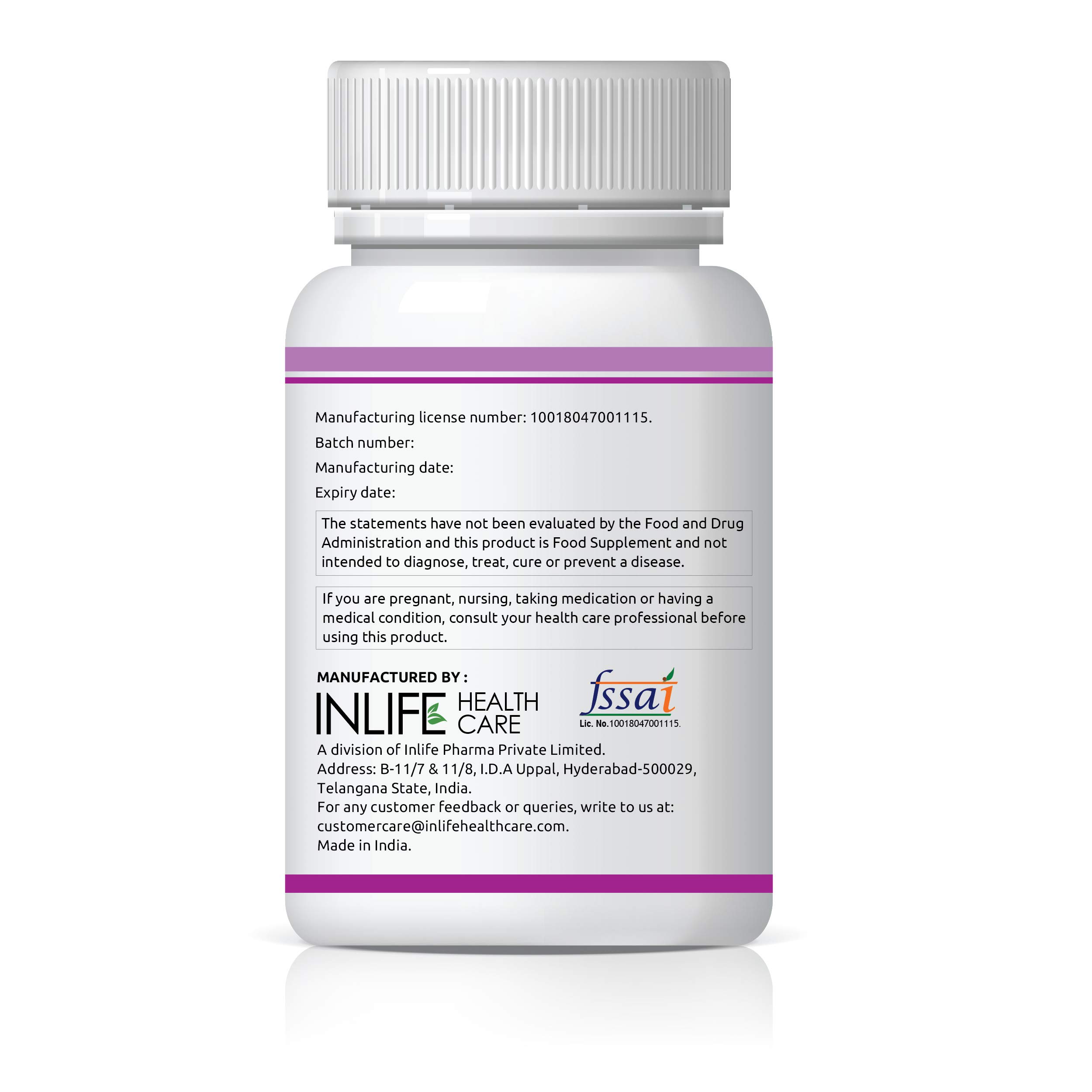 NutrastanXP Vitamin B12 Methylcobalamin 1500mcg with B1, B5, B6, Alpha Lipoic Acid ALA, Folic Acid, Inositol Supplements - 60 Tablets