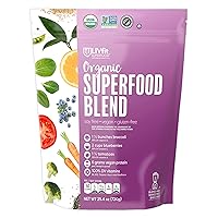 BetterBody Foods Superfood Organic Blend Powder, 6g of Vegan Protein per Serving, Add to Morning Smoothies Fruit Shakes or Juices, Soy-Free, Gluten-Free, 1.58 lb