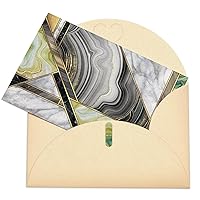 Gold Marble Striped Abstract Art Deco All Occasion Greeting Cards 4