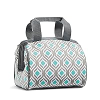 Fit & Fresh Charlotte Adult Insulated Lunch Bag with Carry Handles, Grey